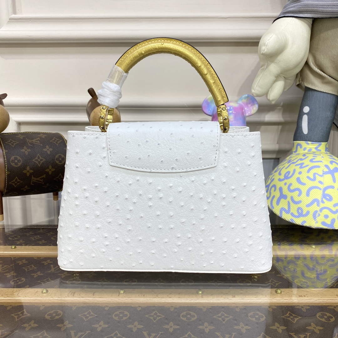 LV N81523 Louis Vuitton Capucines BB Handbag White - Default Title - View 2