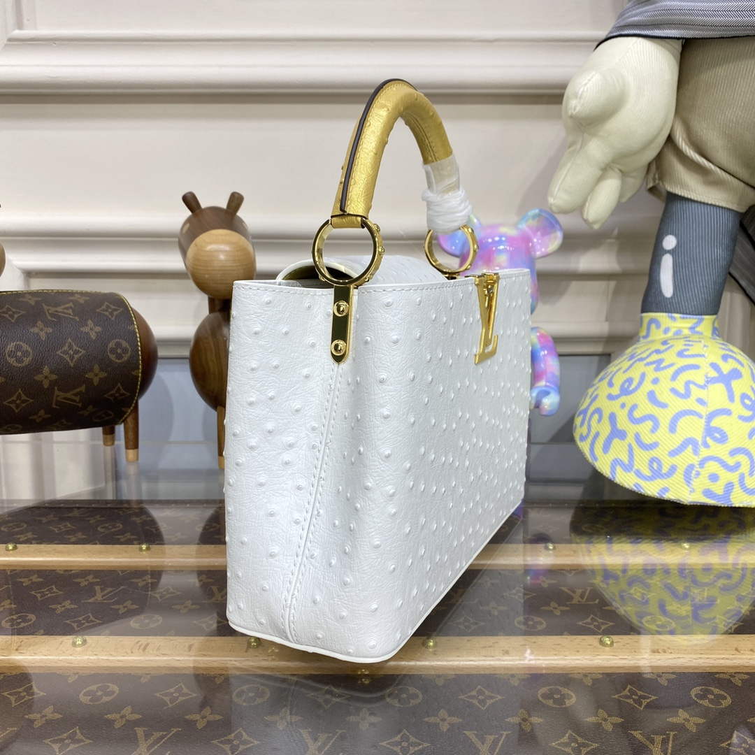 LV N81523 Louis Vuitton Capucines BB Handbag White - Default Title - View 3