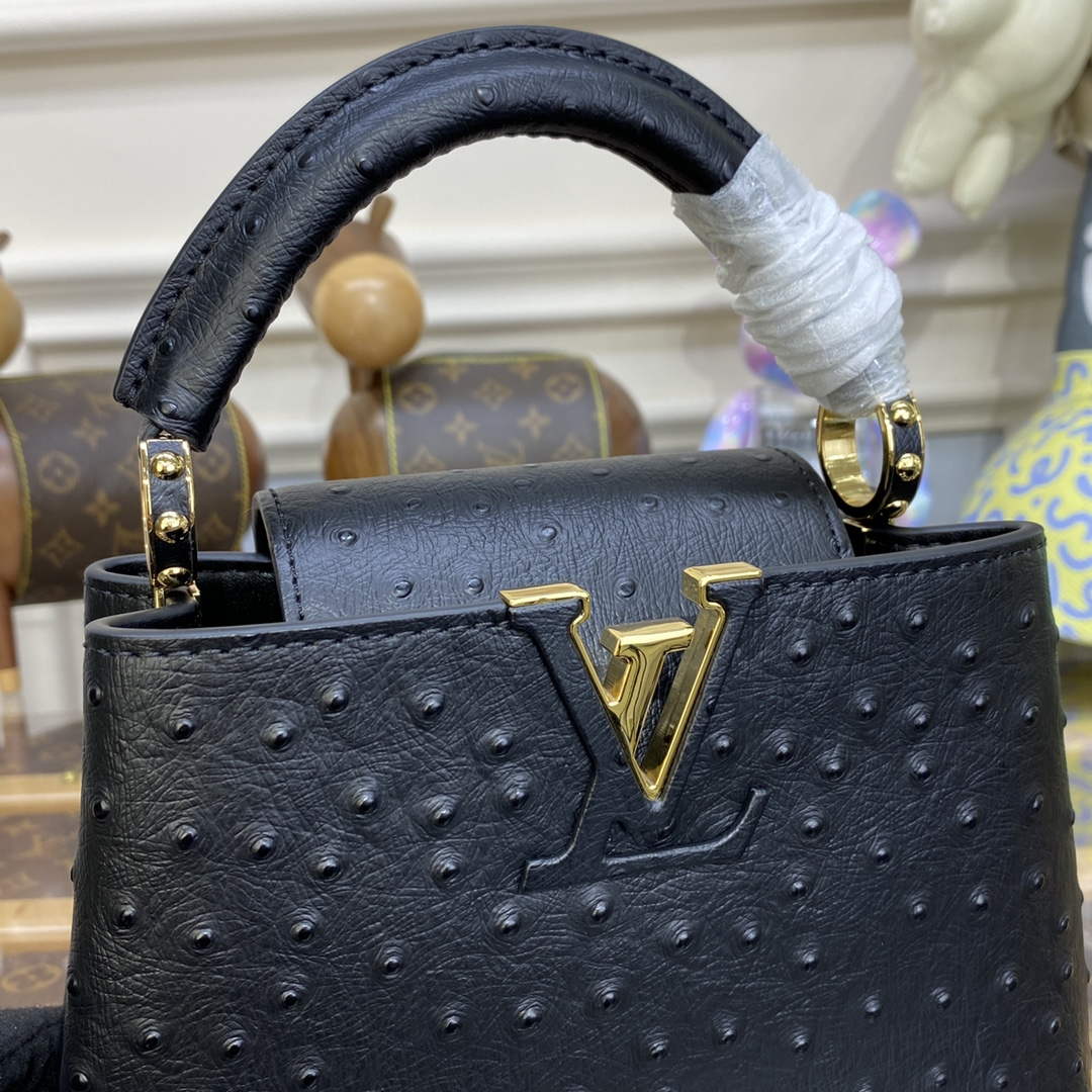 LV N81523 Louis Vuitton Capucines Mini Handbag Black - Default Title - View 6
