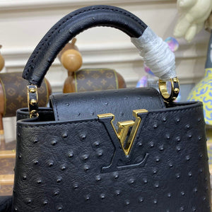 LV N81523 Louis Vuitton Capucines Mini Handbag Black - Default Title - View 6