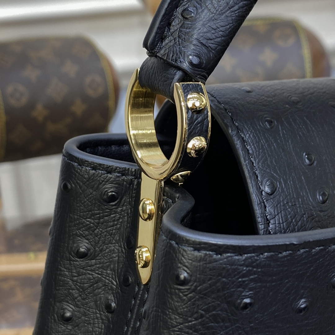 LV N81523 Louis Vuitton Capucines Mini Handbag Black - Default Title - View 7