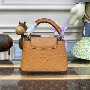 LV N81523 Louis Vuitton Capucines Mini Handbag Brown - Default Title - View 3