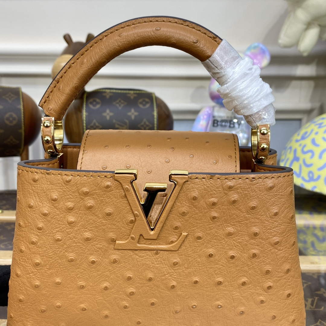 LV N81523 Louis Vuitton Capucines Mini Handbag Brown - Default Title - View 6