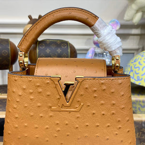 LV N81523 Louis Vuitton Capucines Mini Handbag Brown - Default Title - View 6