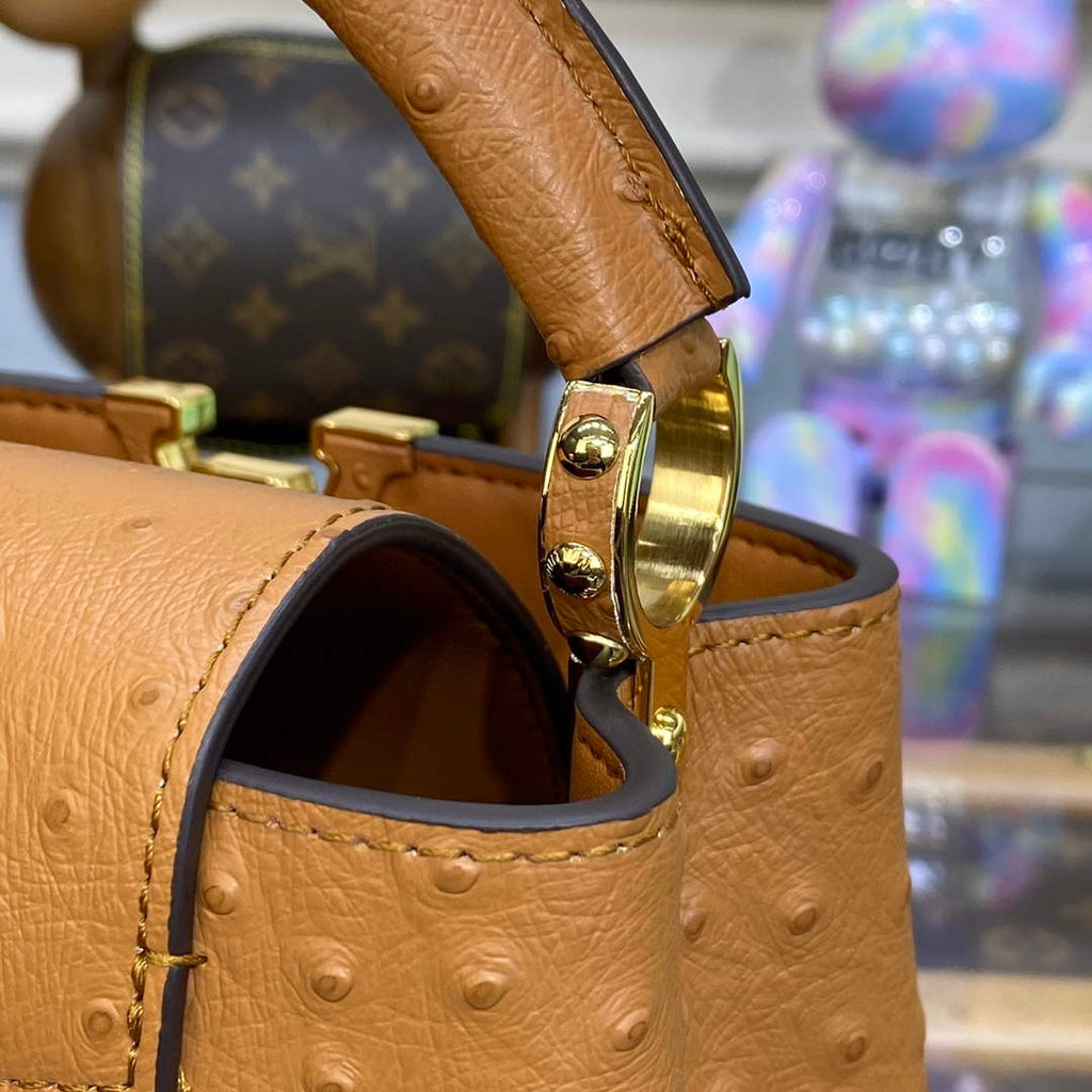 LV N81523 Louis Vuitton Capucines Mini Handbag Brown