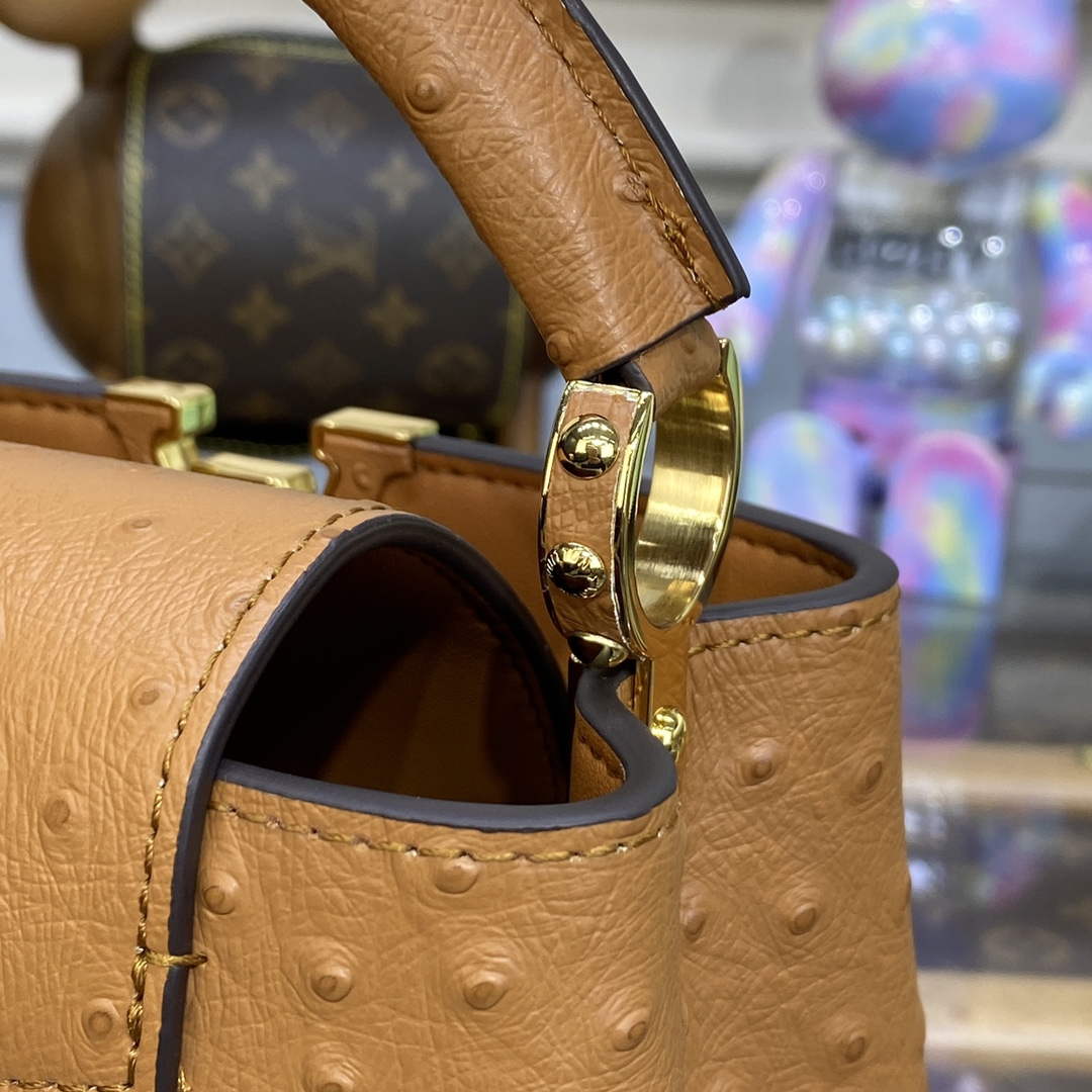 LV N81523 Louis Vuitton Capucines Mini Handbag Brown