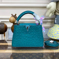 LV N81523 Louis Vuitton Capucines Mini Handbag Lake blue - Default Title - View 1