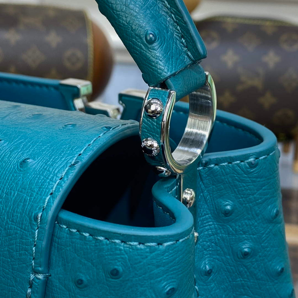 LV N81523 Louis Vuitton Capucines Mini Handbag Lake blue