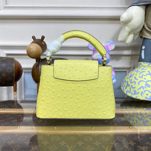 LV N81523 Louis Vuitton Capucines Mini Handbag lemon yellow - Default Title - View 3