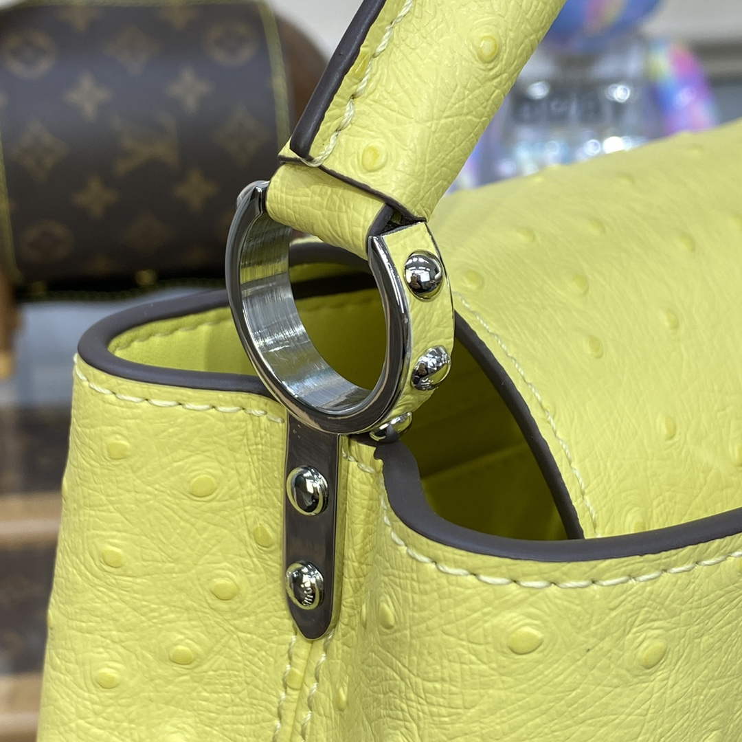 LV N81523 Louis Vuitton Capucines Mini Handbag lemon yellow - Default Title - View 7