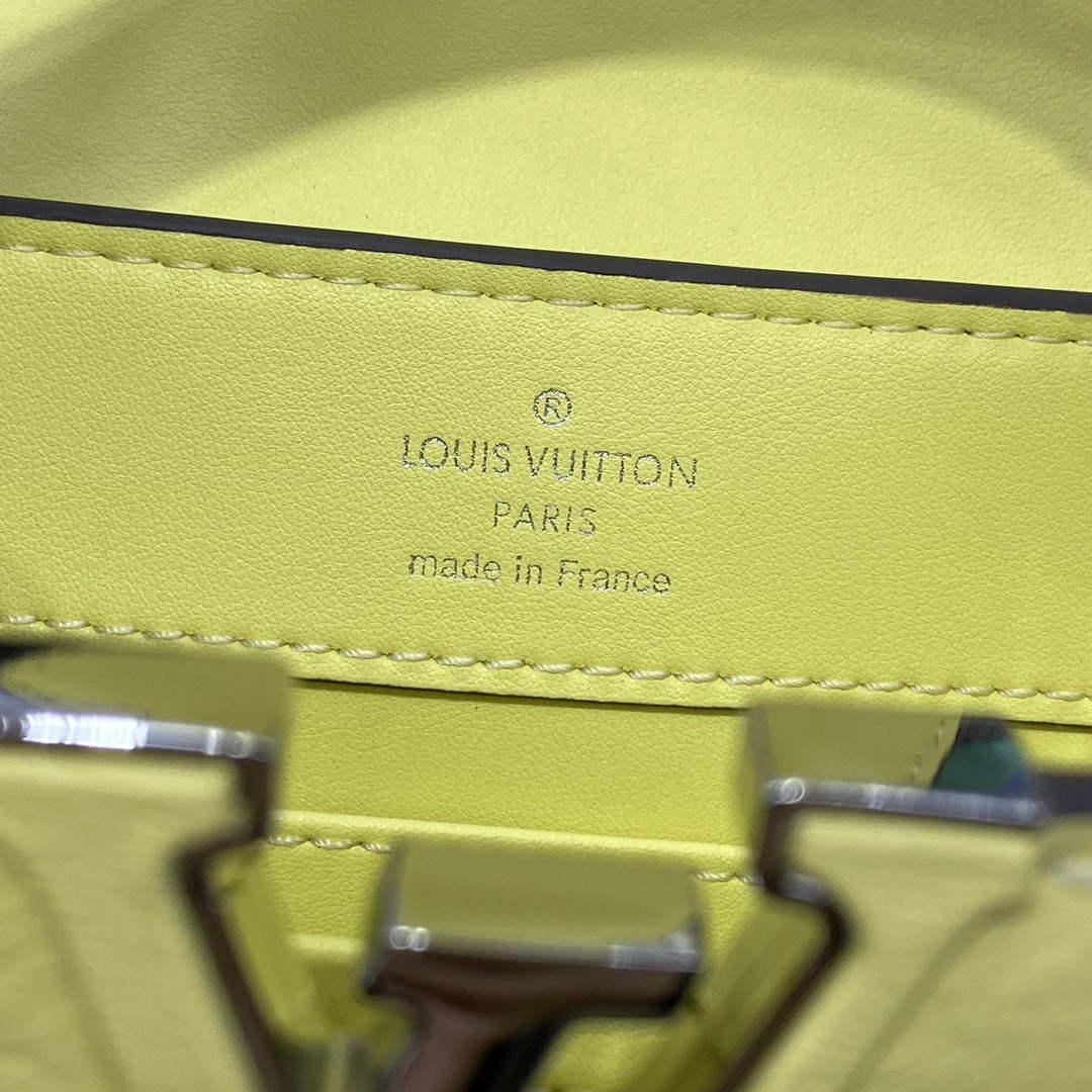 LV N81523 Louis Vuitton Capucines Mini Handbag lemon yellow - Default Title - View 9