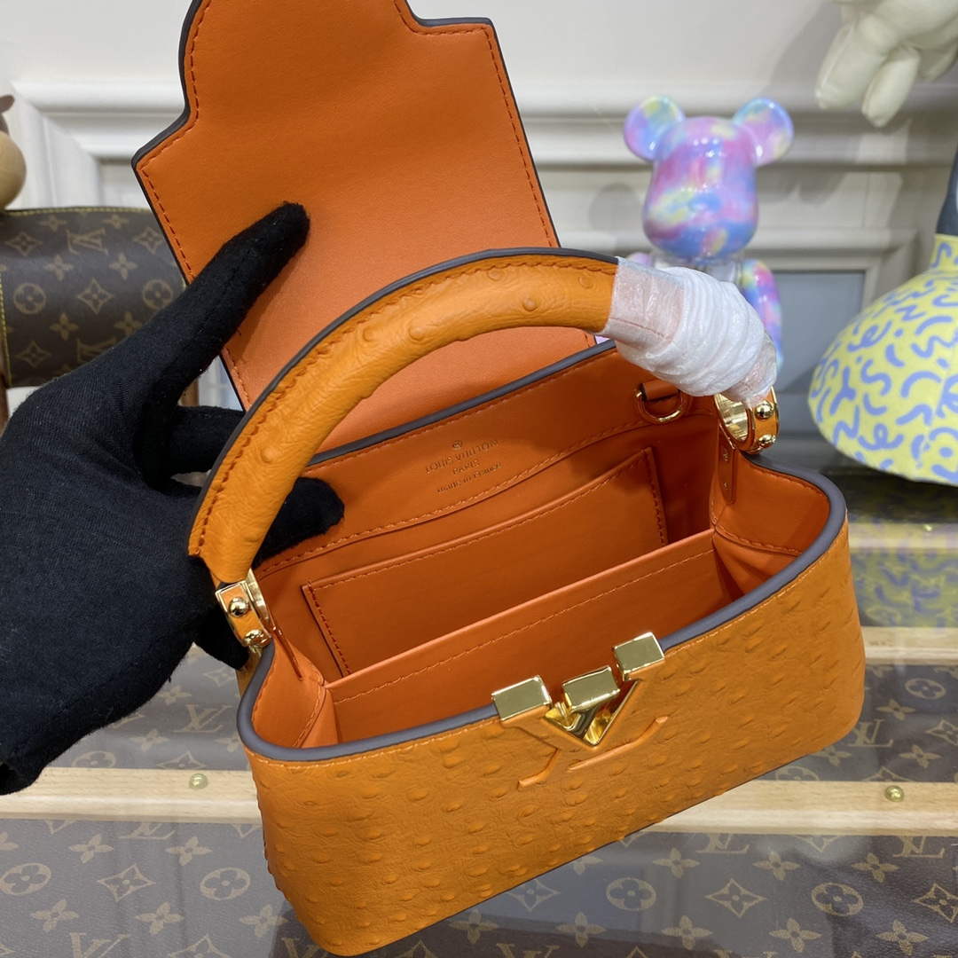 LV N81523 Louis Vuitton Capucines Mini Handbag Orange - Default Title - View 9