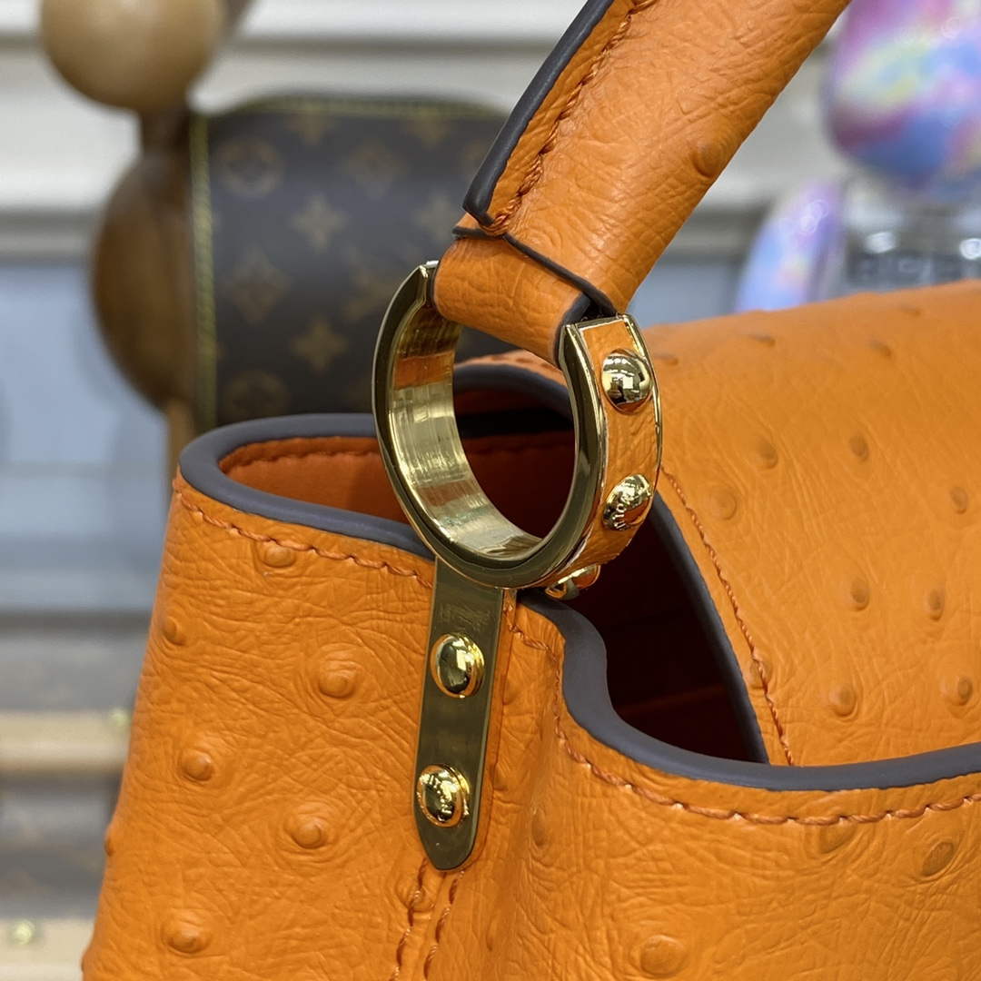 LV N81523 Louis Vuitton Capucines Mini Handbag Orange - Default Title - View 7