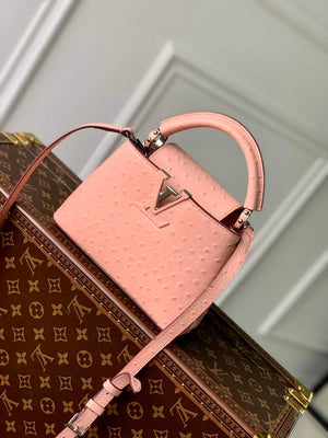 LV N81523 Louis Vuitton Capucines Mini Handbag Pink - Default Title - View 1