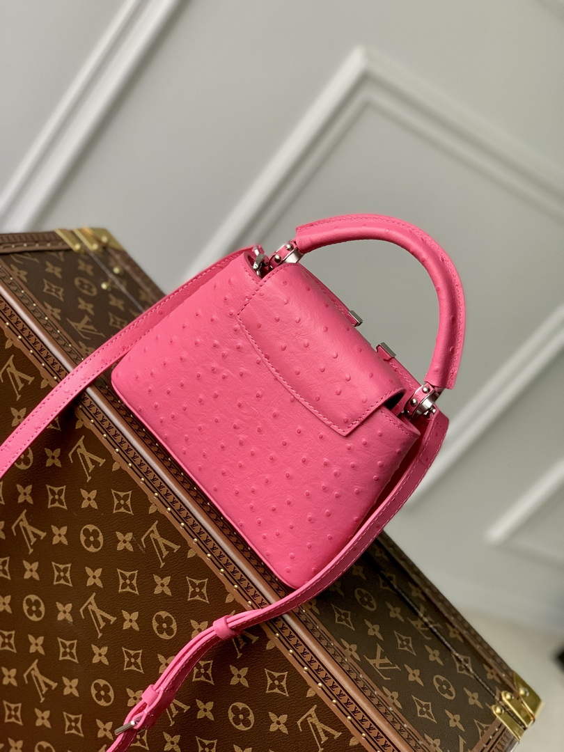 LV N81523 Louis Vuitton Capucines Mini Handbag Plum - Default Title - View 2