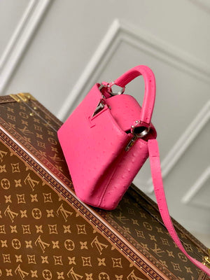 LV N81523 Louis Vuitton Capucines Mini Handbag Plum - Default Title - View 3