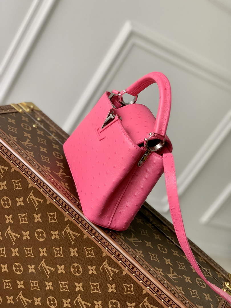 LV N81523 Louis Vuitton Capucines Mini Handbag Plum - Default Title - View 3