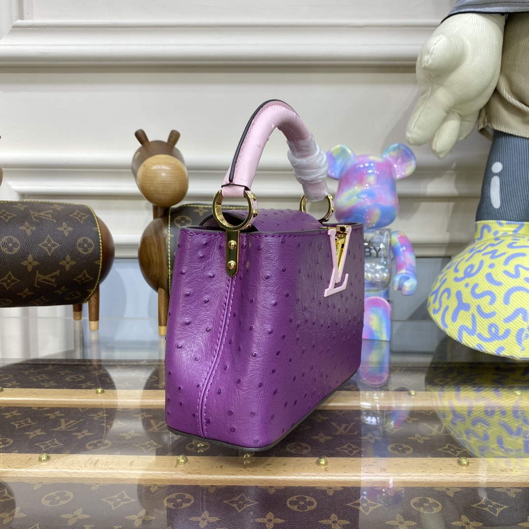LV N81523 Louis Vuitton Capucines Mini Handbag Purple - Default Title - View 4