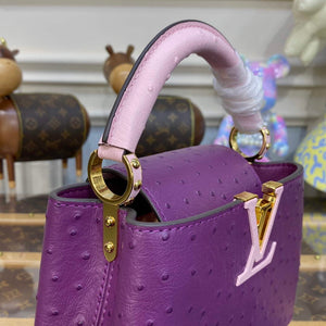 LV N81523 Louis Vuitton Capucines Mini Handbag Purple - Default Title - View 6
