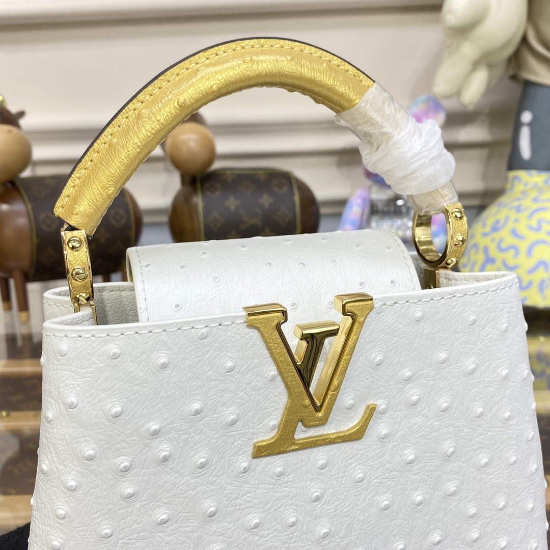 LV N81523 Louis Vuitton Capucines Mini Handbag White - Default Title - View 6
