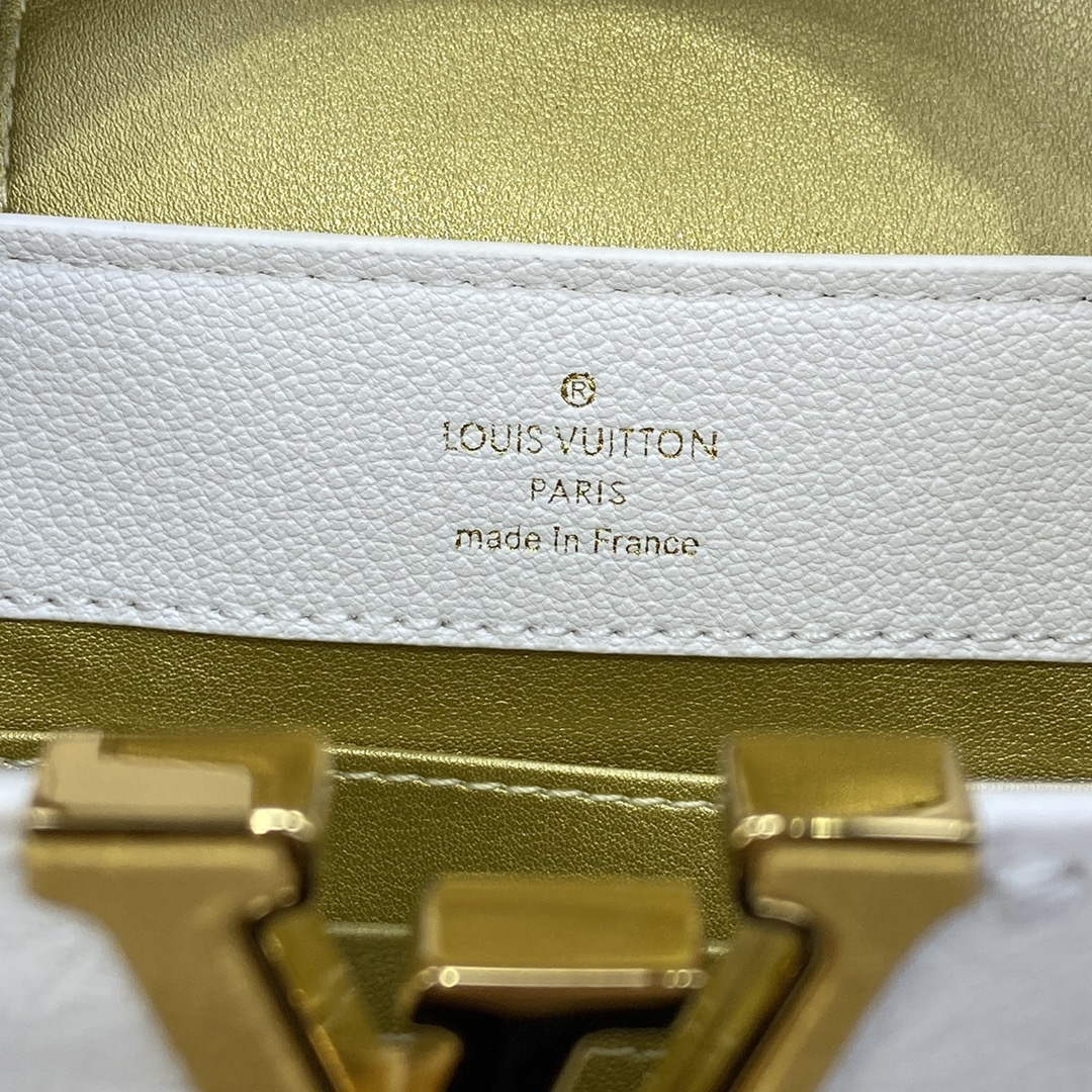 LV N81523 Louis Vuitton Capucines Mini Handbag White - Default Title - View 9