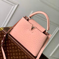 LV N81523 Louis Vuitton Capucines MM Handbag Pink - Default Title - View 1