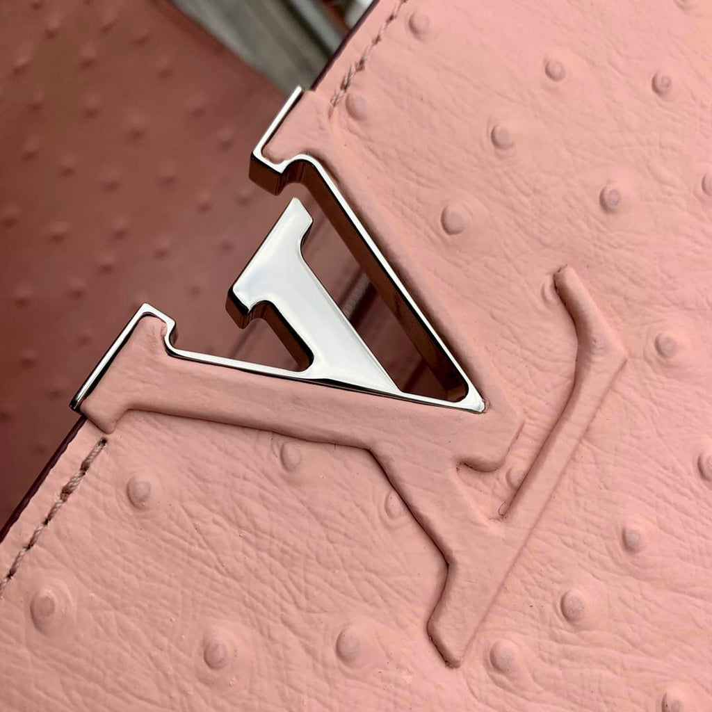 LV N81523 Louis Vuitton Capucines MM Handbag Pink