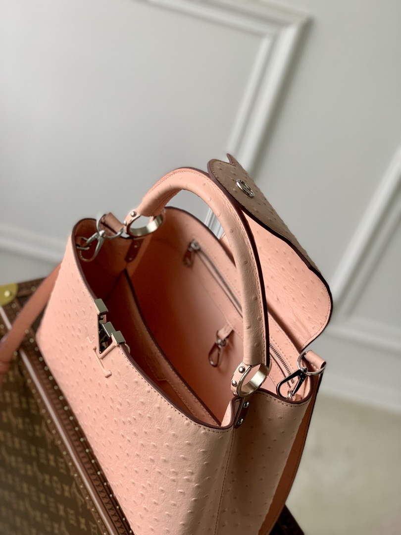LV N81523 Louis Vuitton Capucines MM Handbag Pink - Default Title - View 8