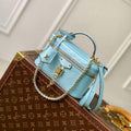 LV N85806 Louis Vuitton Vanity Chain Pouch Ostrich leather Bag Blue Glaze - Default Title - View 1