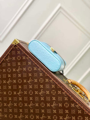 LV N85806 Louis Vuitton Vanity Chain Pouch Ostrich leather Bag Blue Glaze - Default Title - View 4