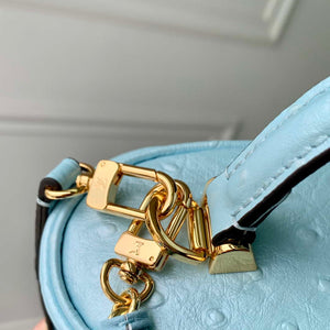 LV N85806 Louis Vuitton Vanity Chain Pouch Ostrich leather Bag Blue Glaze - Default Title - View 7