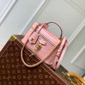 LV N85820 Louis Vuitton Vanity Chain Pouch Ostrich leather Bag Pink Glaze - Default Title - View 1
