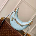 LV N85900 Louis Vuitton Loop Pm Ostrich leather Bag Blue Glaze - Default Title - View 1