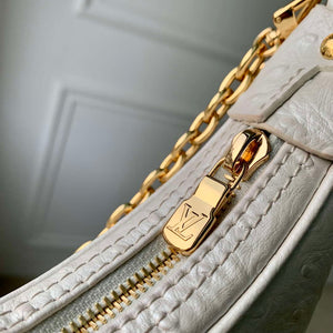 LV N85900 Louis Vuitton Loop Pm Ostrich leather Bag White Pearl - Default Title - View 5