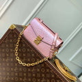 LV N85902 Louis Vuitton Pochette M¨¦tis East West Bag Ostrich leather Pink Glaze - Default Title - View 1