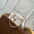 LV N85911 Louis Vuitton Vanity Chain Pouch Ostrich leather Bag White Pearl - Default Title - View 1