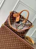 LV N87212 Louis Vuitton Speedy Soft 30 Boho Bag Monogram Tan