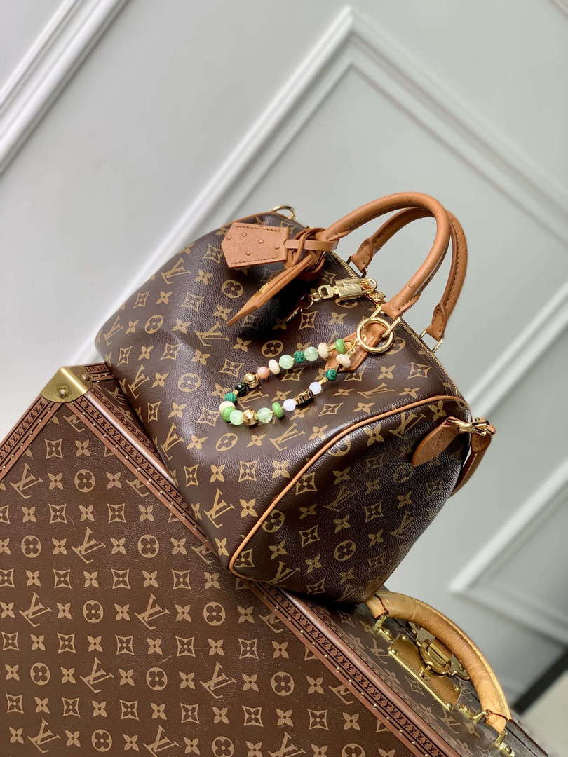 LV N87212 Louis Vuitton Speedy Soft 30 Boho Bag Monogram Tan
