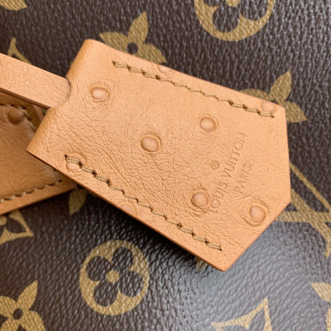 LV N87212 Louis Vuitton Speedy Soft 30 Boho Bag Monogram Tan - Default Title - View 8