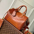 LV N87504 Louis Vuitton Speedy P9 Bandouliere 25 Bag Monogram Brown