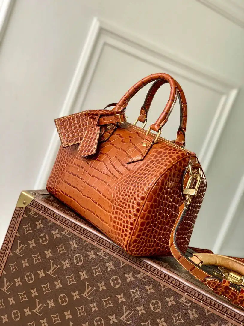 LV N87504 Louis Vuitton Speedy P9 Bandouliere 25 Bag Monogram Brown