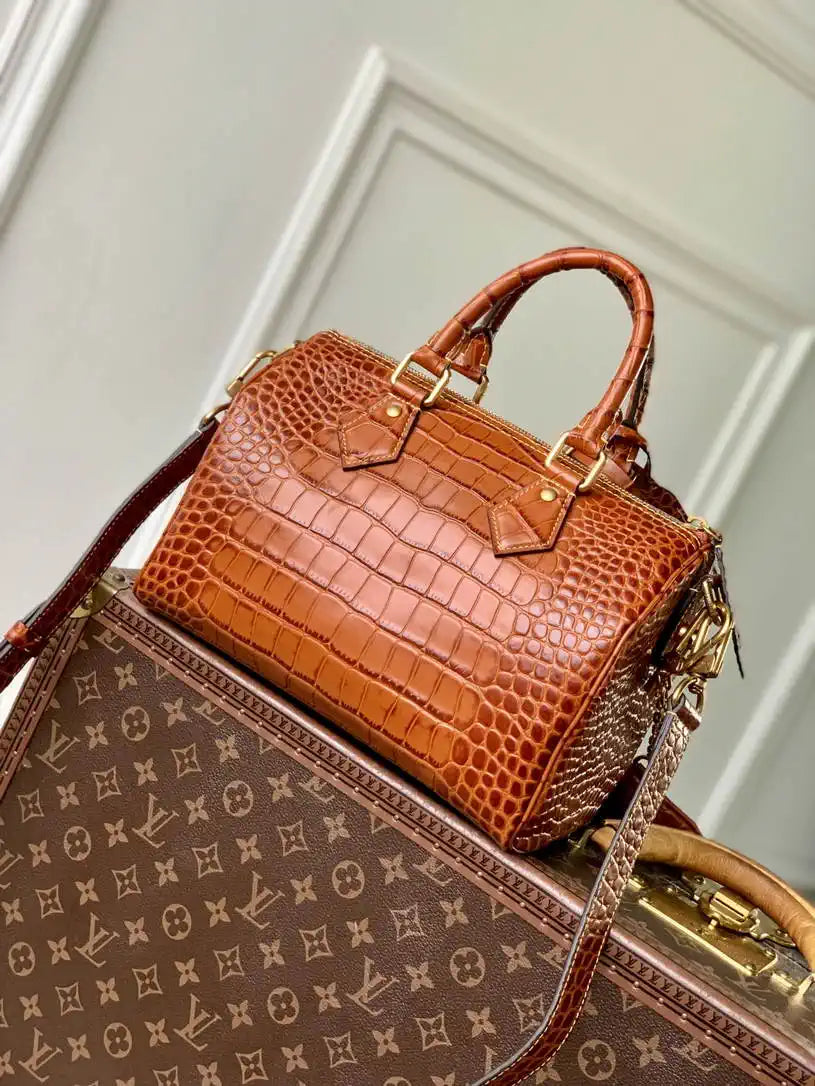 LV N87504 Louis Vuitton Speedy P9 Bandouliere 25 Bag Monogram Brown