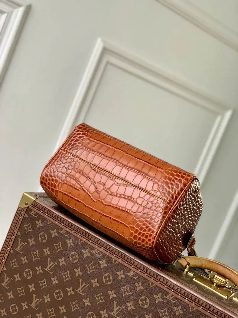 LV N87504 Louis Vuitton Speedy P9 Bandouliere 25 Bag Monogram Brown