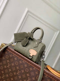 LV N89151 Louis Vuitton Speedy 18 Bandoulière Bag Khaki Green