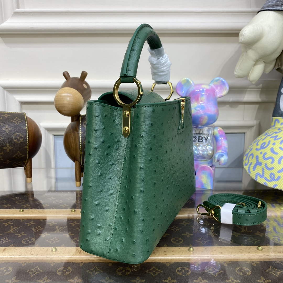 LV N93075 Louis Vuitton Capucines BB Handbag Mint Green - Default Title - View 3