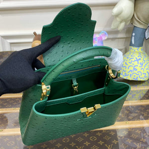 LV N93075 Louis Vuitton Capucines BB Handbag Mint Green - Default Title - View 9