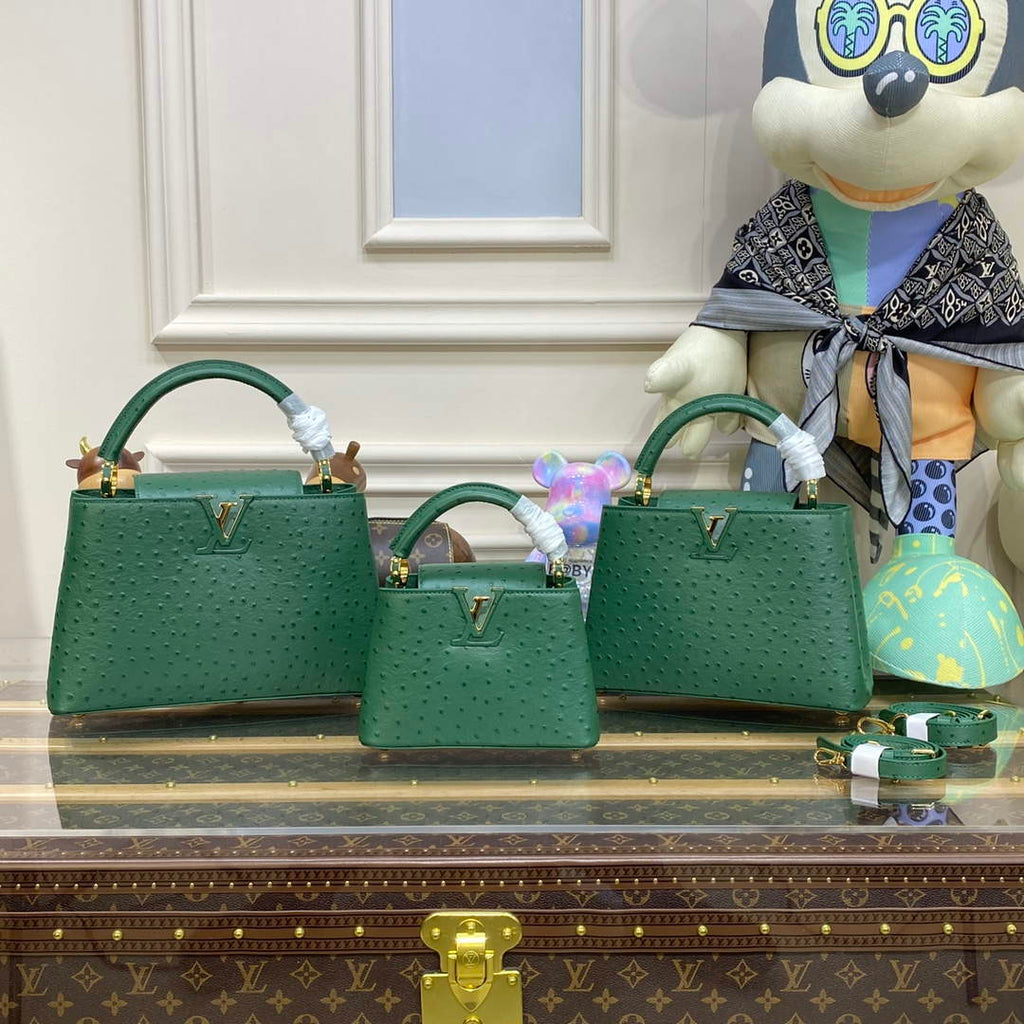 LV N93075 Louis Vuitton Capucines Mini Handbag Mint Green