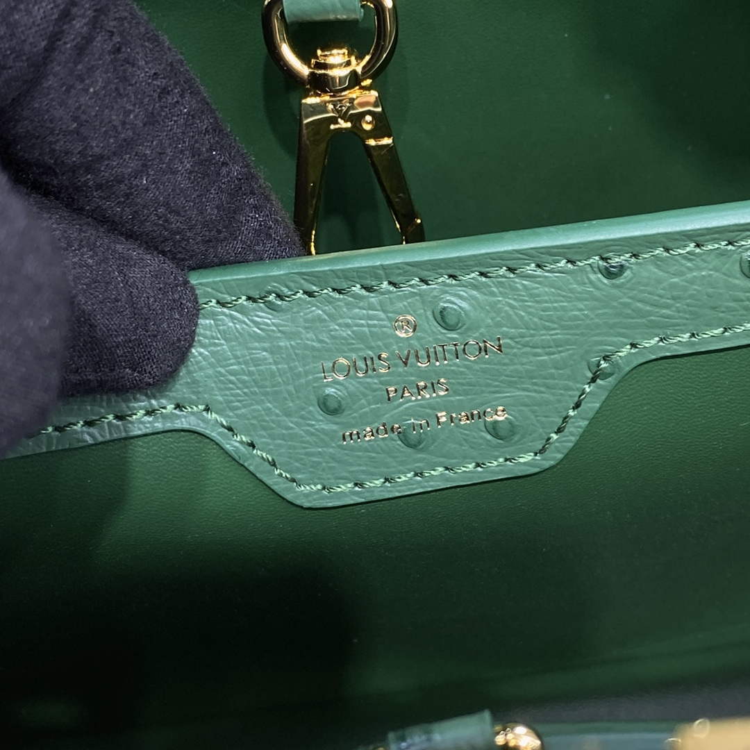 LV N93075 Louis Vuitton Capucines MM Handbag Mint Green - Default Title - View 7