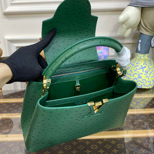 LV N93075 Louis Vuitton Capucines MM Handbag Mint Green - Default Title - View 9