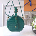 LV N93598 Louis Vuitton N93597 Petite Boite Chapeau Crocodilien Brillant Bag Green - Voguebags